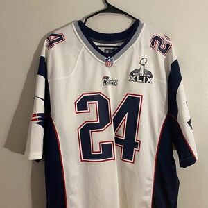 Darrell Revis Patriots Super Bowl 49 XL Nike Jersey